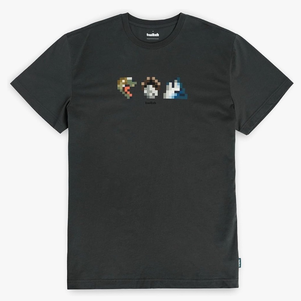 Twitch Graphic Tee - Emote Trio Pixel